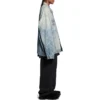 Bal Diagonal Allover Oversized-jakke “Light Blue Japanese Ring Denim” 773616TPW534868