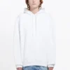 Balenciaga Back Alphabet-hættetrøje til mænd med lange ærmer, hvid, 556113TAV379000