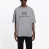 Balenciaga BB-logo-print, kortærmet, grå, til mænd 544271TCV251300