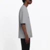 Balenciaga BB-logo-print, kortærmet, grå, til mænd 544271TCV251300