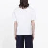 Balenciaga BB Paris-printet T-shirt med rund hals og korte ærmer til mænd, retro-version, hvid 594579TGV609000