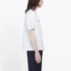 Balenciaga BB Paris-printet T-shirt med rund hals og korte ærmer til mænd, retro-version, hvid 594579TGV609000