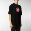 Balenciaga BLogo-print til mænd, kortærmet, sort 612966TJVD61000