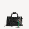 Balenciaga-charm/nøglering til kvinder i grøn/sort