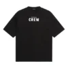 Balenciaga Crew-T-shirt med alfabetprint til mænd, kortærmet, sort 620969TIV741070
