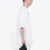 Balenciaga Crew-trøje til mænd med alfabet-print, korte ærmer, hvid 620969TIV749040