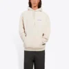 Balenciaga fleece-trøje med lange ærmer til mænd, cremehvid 600583TJVA89055