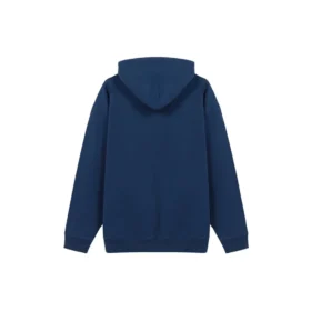 Balenciaga-fleeceforet, løs model med hætte og lange ærmer til mænd, blå 570811TJV854866
