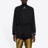 Balenciaga FW21 Alphabet langærmet sportstrøje til mænd, sort, 661749444B81077