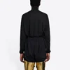 Balenciaga FW21 Alphabet langærmet sportstrøje til mænd, sort, 661749444B81077
