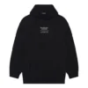 Balenciaga FW21 Boxy Loose langærmet hættetrøje til mænd, sort 651799TJV910107