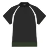 Balenciaga FW21 casual dobbeltlags sportspoloshirt med korte ærmer til mænd, sort 661507TKVA51042
