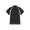 Balenciaga FW21 casual dobbeltlags sportspoloshirt med korte ærmer til mænd, sort 661507TKVA51042