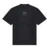 Balenciaga FW21 Couture Alphabet rundhalset kortærmet T-shirt til mænd, sort 651795TJV901070