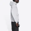 Balenciaga FW21 herre-T-shirt med logo-print, lange ærmer, grå 600583TIV841167