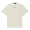 Balenciaga FW21-kortærmet T-shirt til mænd med alfabetprint, beige, 651795TJV909054