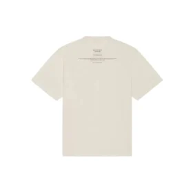 Balenciaga FW21-kortærmet T-shirt til mænd med alfabetprint, beige, 651795TJV909054 Balenciaga FW21-kortærmet T-shirt til mænd med alfabetprint, beige, 651795TJV909054