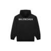 Balenciaga FW21 langærmet T-shirt med logo til mænd, sort 600583TIV841070