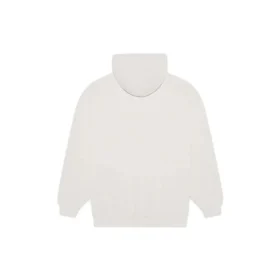 Balenciaga FW21-logo med alfabet-print, langærmet hættetrøje til mænd, cremehvid 570811TIV552970