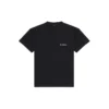 Balenciaga FW21 Logo-printet retro-T-shirt med korte ærmer til mænd, sort, 612966TIVG51070