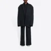 Balenciaga FW21 Retro Knit Large Jakke til mænd, sort, 662388TAV041000