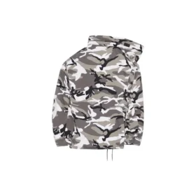 Balenciaga FW21 skulderfri jakke til mænd, grå, 663004TKLD41240