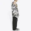 Balenciaga FW21 skulderfri jakke til mænd, grå, 663004TKLD41240