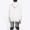 Balenciaga FW21 til mænd – Hi My Name Is med alfabetmønster, langærmet, hvid 651799TKVF29081