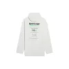 Balenciaga FW21 til mænd med logo og alfabetprint, løs pasform, hvid 662424TKVF89085