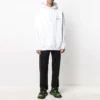 Balenciaga-hættetrøje til mænd, af ren bomuld, hvid 570811TJV859040