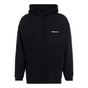 Balenciaga-hættetrøje til mænd i ren bomuld, sort 570811TJV851070