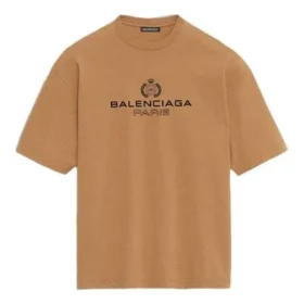 Balenciaga-herre-T-shirt med alfabet-print, kortærmet, cremefarvet og gul 594579TGV609605 Balenciaga-herre-T-shirt med alfabet-print, kortærmet, cremefarvet og gul 594579TGV609605