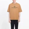Balenciaga-herre-T-shirt med alfabet-print, kortærmet, cremefarvet og gul 594579TGV609605