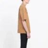Balenciaga-herre-T-shirt med alfabet-print, kortærmet, cremefarvet og gul 594579TGV609605