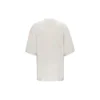 Balenciaga-herre-T-shirt med alfabetlogo, korte ærmer, grå og hvid, 641614TJVA99054