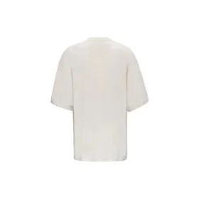 Balenciaga-herre-T-shirt med alfabetlogo, korte ærmer, grå og hvid, 641614TJVA99054 Balenciaga-herre-T-shirt med alfabetlogo, korte ærmer, grå og hvid, 641614TJVA99054