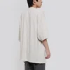 Balenciaga-herre-T-shirt med alfabetlogo, korte ærmer, grå og hvid, 641614TJVA99054