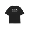 Balenciaga-herre-T-shirt med alfabetmønster, løs pasform, korte ærmer, sort 612966TIV241070