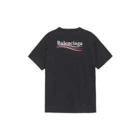 Balenciaga-herre-T-shirt med alfabetprint og korte ærmer, sort 641675TIV521070 Balenciaga-herre-T-shirt med alfabetprint og korte ærmer, sort 641675TIV521070