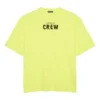 Balenciaga herre-T-shirt med bogstavprint, korte ærmer, fluorescerende grøn 620969TIVG97072