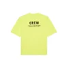 Balenciaga herre-T-shirt med bogstavprint, korte ærmer, fluorescerende grøn 620969TIVG97072