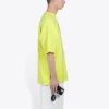 Balenciaga herre-T-shirt med bogstavprint, korte ærmer, fluorescerende grøn 620969TIVG97072
