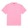 Balenciaga herre-T-shirt med logo-tryk, korte ærmer, lyserød 641675TJVF75713
