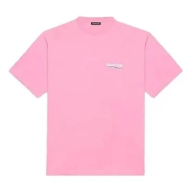 Balenciaga herre-T-shirt med logo-tryk, korte ærmer, lyserød 641675TJVF75713 Balenciaga herre-T-shirt med logo-tryk, korte ærmer, lyserød 641675TJVF75713