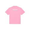 Balenciaga herre-T-shirt med logo-tryk, korte ærmer, lyserød 641675TJVF75713
