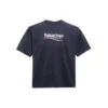 Balenciaga herre-T-shirt med Political Campaign-print, kortærmet, marineblå 570803TAV444128