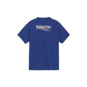 Balenciaga herre-T-shirt med Political Campaign-print, korte ærmer, kongeblå 508203TAV444540 Balenciaga herre-T-shirt med Political Campaign-print, korte ærmer, kongeblå 508203TAV444540