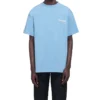 Balenciaga herre-T-shirt med Political Campaign-print, rund hals og korte ærmer, blå 570803TBV425840