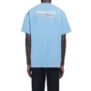 Balenciaga herre-T-shirt med Political Campaign-print, rund hals og korte ærmer, blå 570803TBV425840
