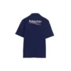 Balenciaga herre-T-shirt med Political Campaign-print, stor størrelse, korte ærmer, marineblå 641675TIV521195